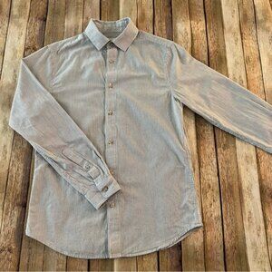 Goodfellow & Co mens long sleeve striped button down shirt | size Small